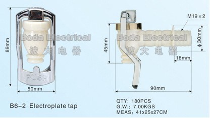 Electroplate Water Disepenser Taps Plastic Faucet for Water Dispenser