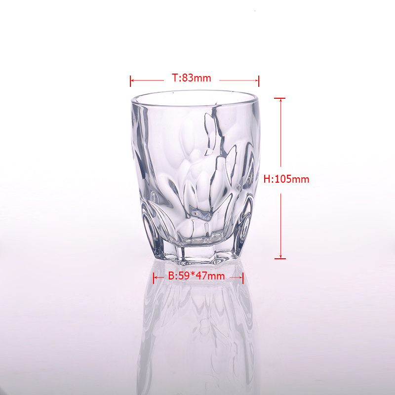 High Quality Embossed Whisky Glass