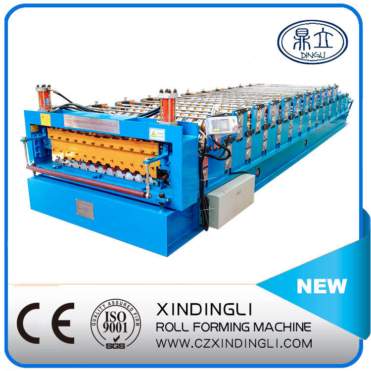 Armenia Style Double Deck Roofing Sheet Roll Forming Machinery