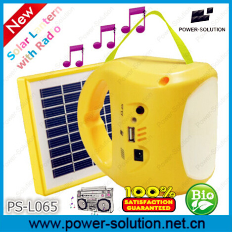 Cheap Price Wholesale LED Solar Light Radio with USB Charger and Battery Indicator