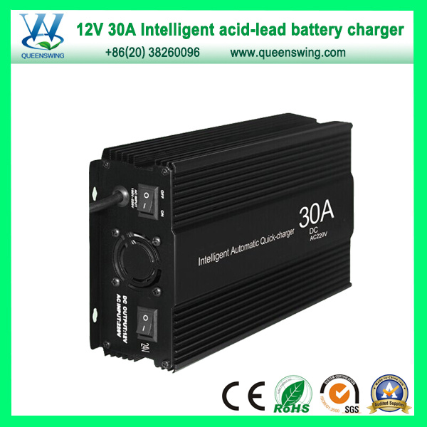 30A 12V 4-Stage Faster Charging Lead Acid Battery Charger (QW-B30A)