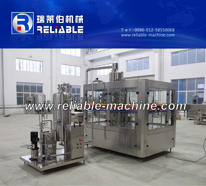 Automatic Soft Carbonated 3 in 1 Drink Filling Machine