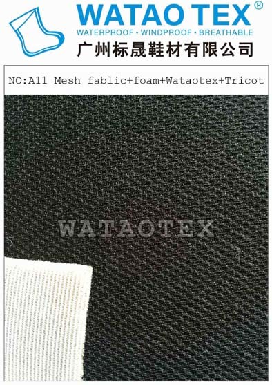 Mesh Fabric Waterproof, Breathable Shoe Fabric
