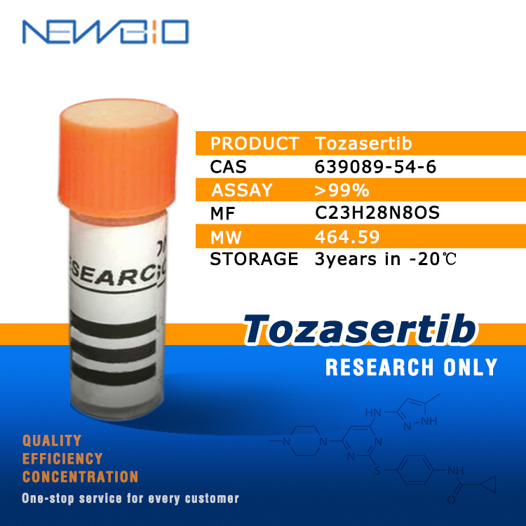 (CAS: 639089-54-6) Top Quality Small Molecular API Tozasertib