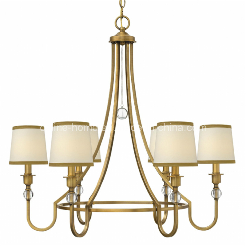 Metal Chandelier Lighting with Crystal Decoration (C002-6)