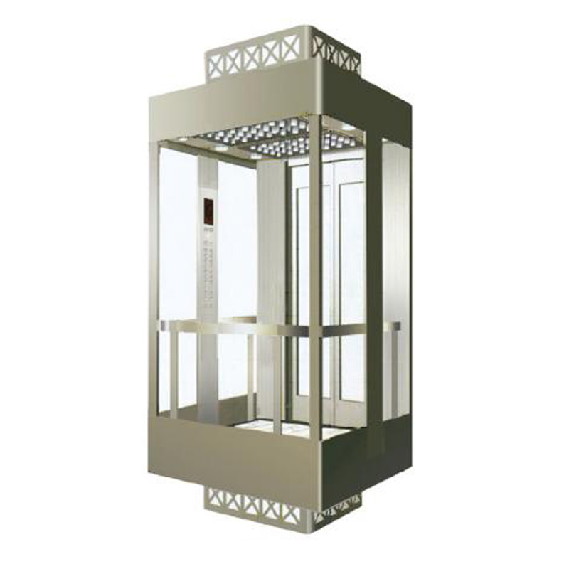 Ex-Q002-Panoramic Elevators with Full Glass Cabin Wall