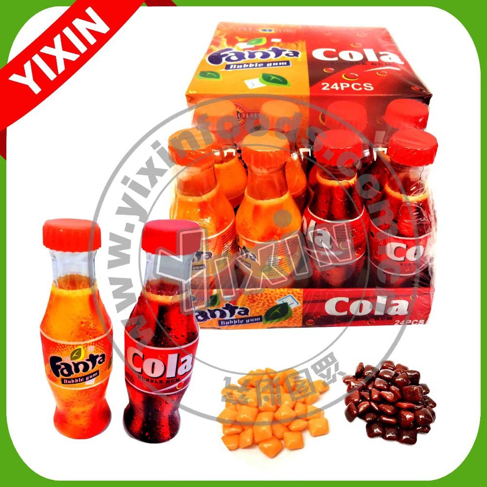 Cola and Fanta Flavor Custom Mastic Chewing Gum