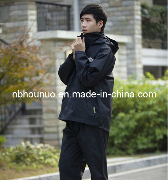 2013 Fashion Waterproof Adult Raincoat Jacket Use Polyester Fabric with PVC Fabric