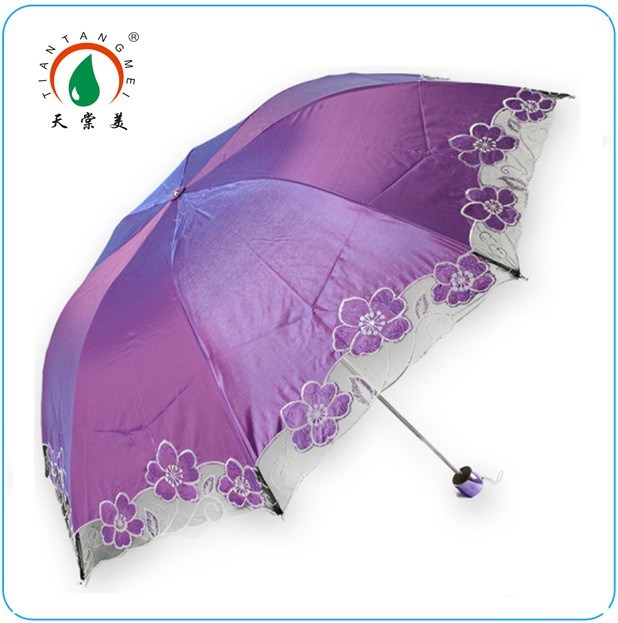 Chinese Embroidery Ladies Umbrella for Wedding