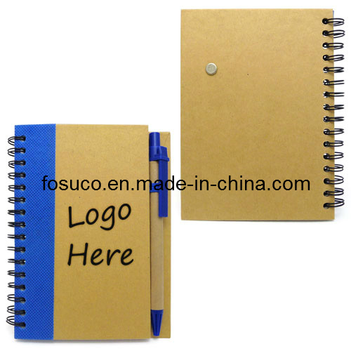 Recycled Notebook with Paper Pen (FS60001)