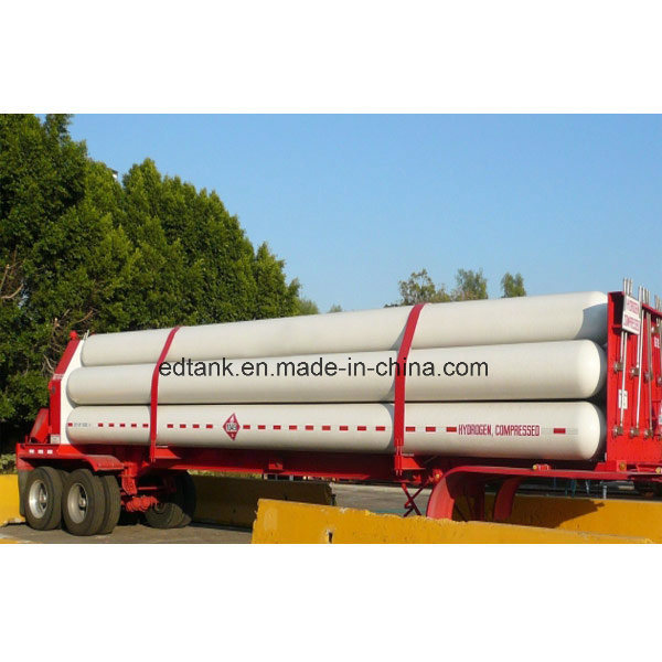11 Jumbo Tubes CNG Medium Container Trailer for Sale