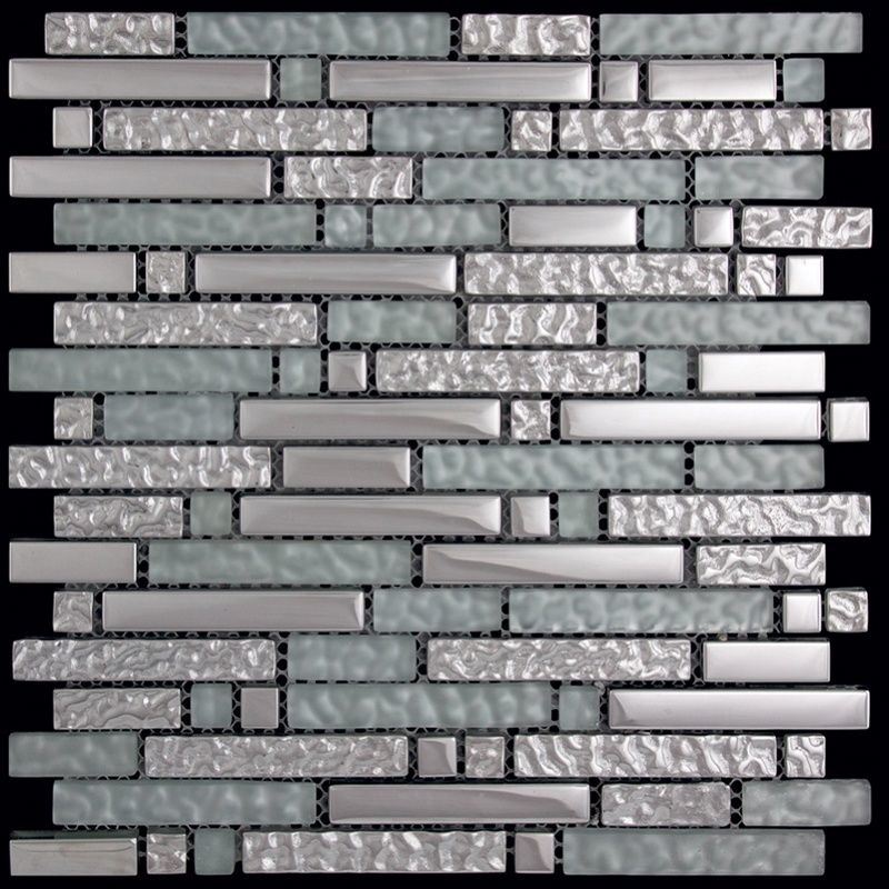 Glass Metal Mosaic Tile for Bathroom Wall