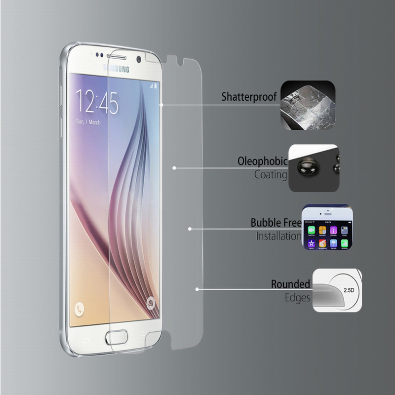 Shatterproof Tempered Glass Screen Protector for Samsung Galaxy S6