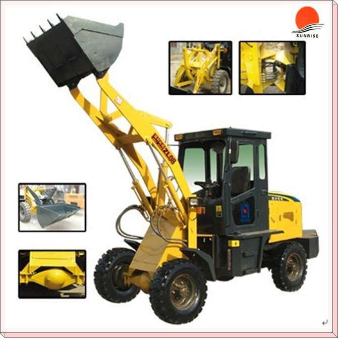 CE Wheel Loader Zl-08 with Quick Hitch and Joystick