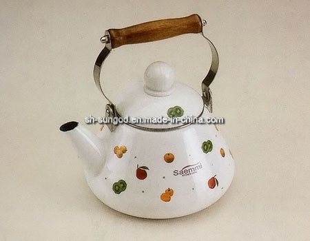 Kettle With Wooden Handle