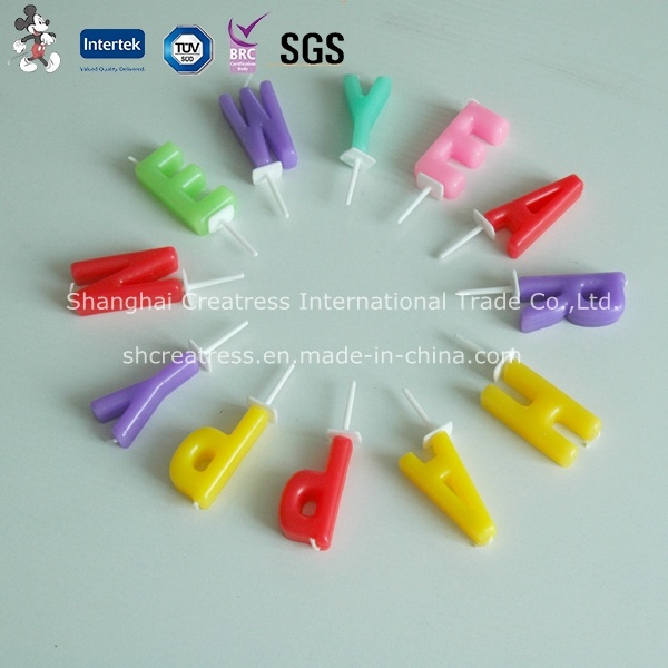 Unscent Birthday Letter Candles for Decoration