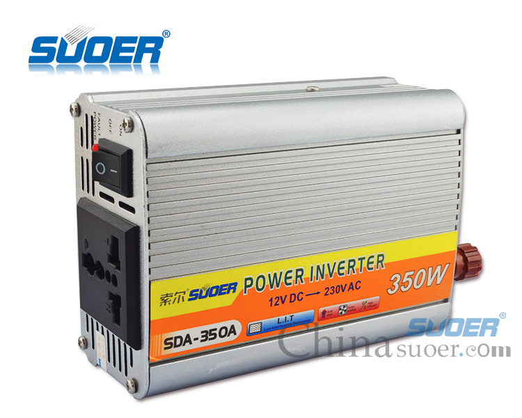 Suoer Low Price 350W Car Power Inverter DC 12V Inverter (SDA-350A)