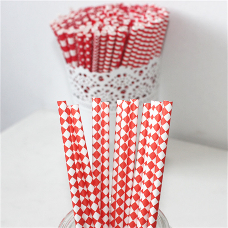 Disposable Flavored Paper Straw for Christmas Day