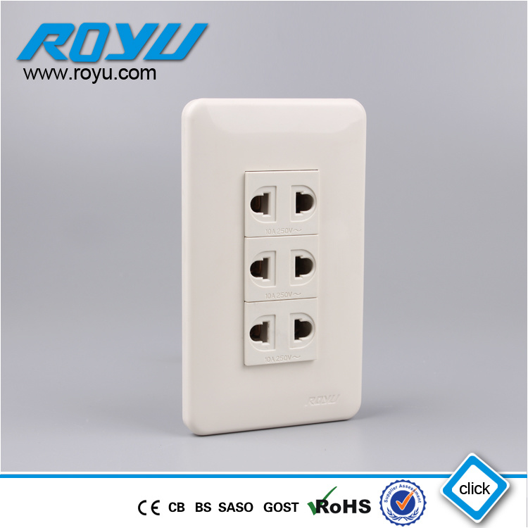 PC Material 3 Gang Module Type16A Outlet