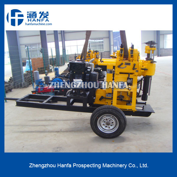 Water Well Drill Rig Machinery with Wheel (HF-150)