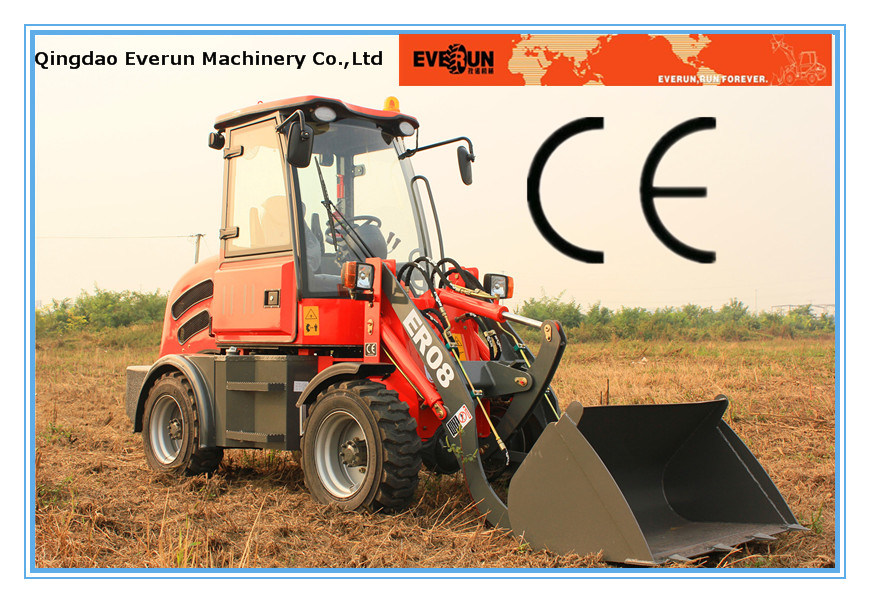Hydrostatic System China Machine Er08 Compact Front End Loader