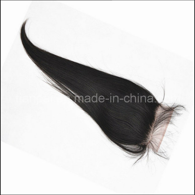 Straight Wave Virgin Human Peruvian Silk Lace Hair Closure