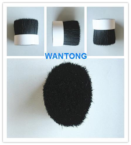51mm High Quality China Chungking, Hankow Boiled Dyed Black Pig Hair Brislte Mix Hollow, Sold, Tapered Synthetic Pet, PBT Nylon Brush Filament for Brush