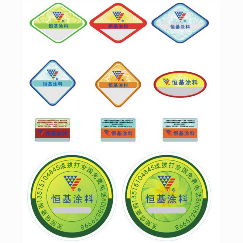 Rotary Printing Self-Adhesive Sticker Label with Cmyk Design