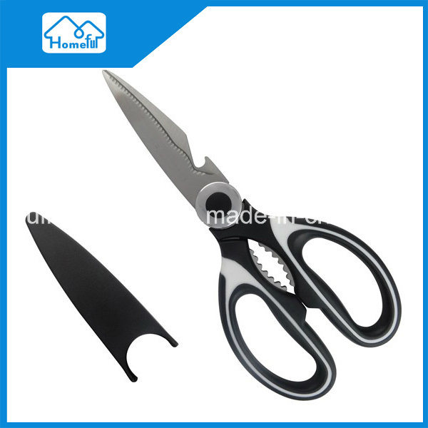 Hfks819712 Detachable Kitchen Scissors in PP Handle Shear with Cover