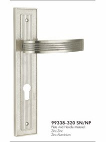 Zinc/Iron Plate Zinc/Alu Handle Mortise Plate Door Lock 99338-320 Sn/Np