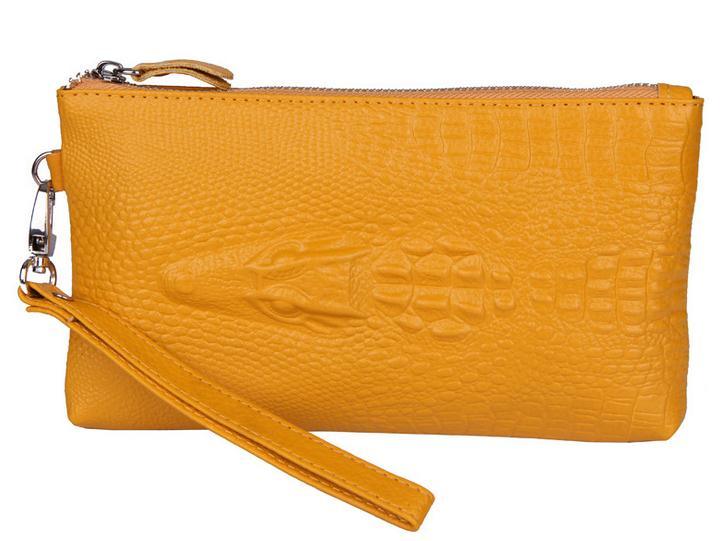 2014 Women Handbag Women PU Leather Clutch Wristlet Cosmetic Purse Crocodile Coin Purse Clutch Evening Bag Women Wallets Al025