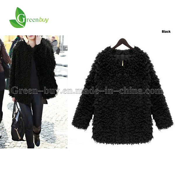 2014 Fashion Autumn Winter Women Top with Thick Warm Woolen Sweater Fleece Hooded Zipper Coat Female Free Shipping