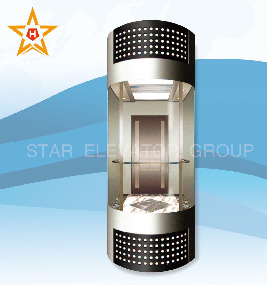 Popular Promotional 800kg Panoramic Obeservation Passenger Elevator