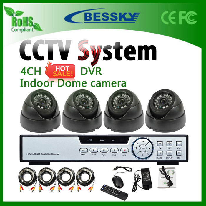 4 Channel Indoor Camera DVR Kits for Home Safety (BE-9604H4IB)