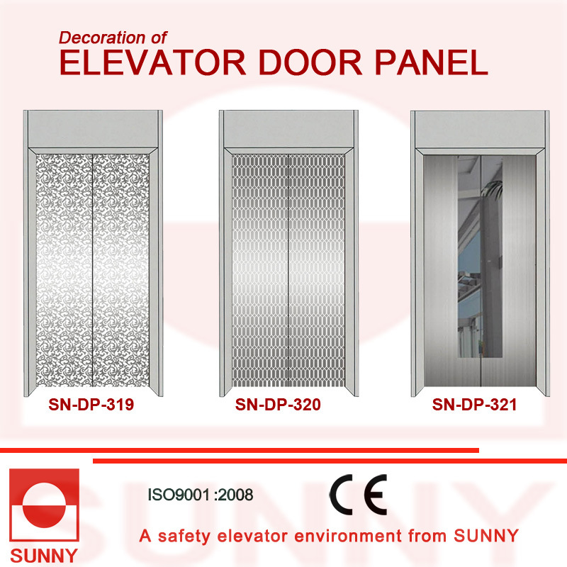 Mirror Stainless Steel Door Panel for Elevator Cabin Decoration (SN-DP-319)