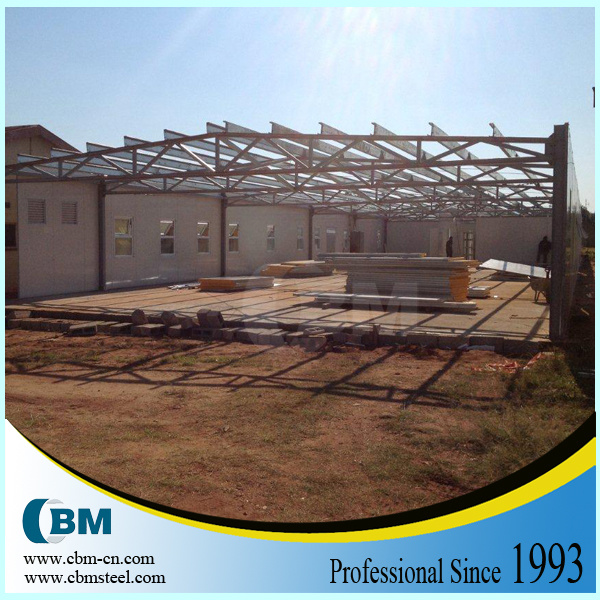 Convenient Prefabricated Building with Steel Structure and Sandwich Wall Panel