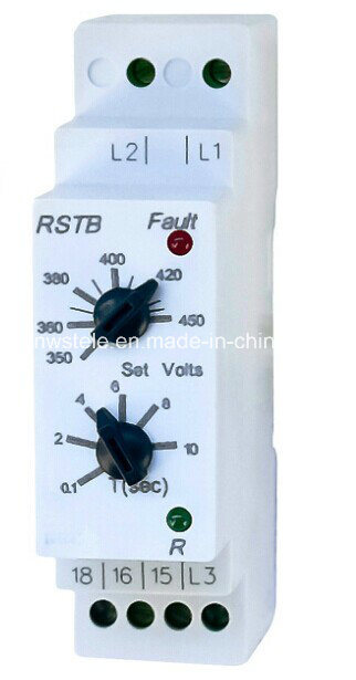 Spdt 10A 250VAC DIN Rail 3 Phase Supply Control Relay (RSTB)