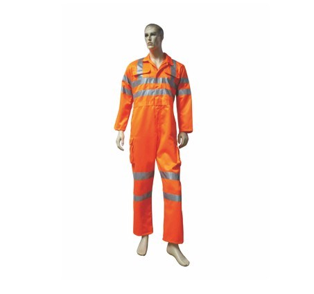 Reflective Safety Waterproof Coverall with Polyester Knitting Fabric or Polyester Cotton Fabric