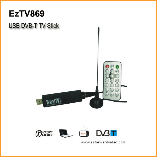 USB DVB-T Stick, DVB-T TV Stick, USB TV Tuner, Wandtv Stick-Eztv869