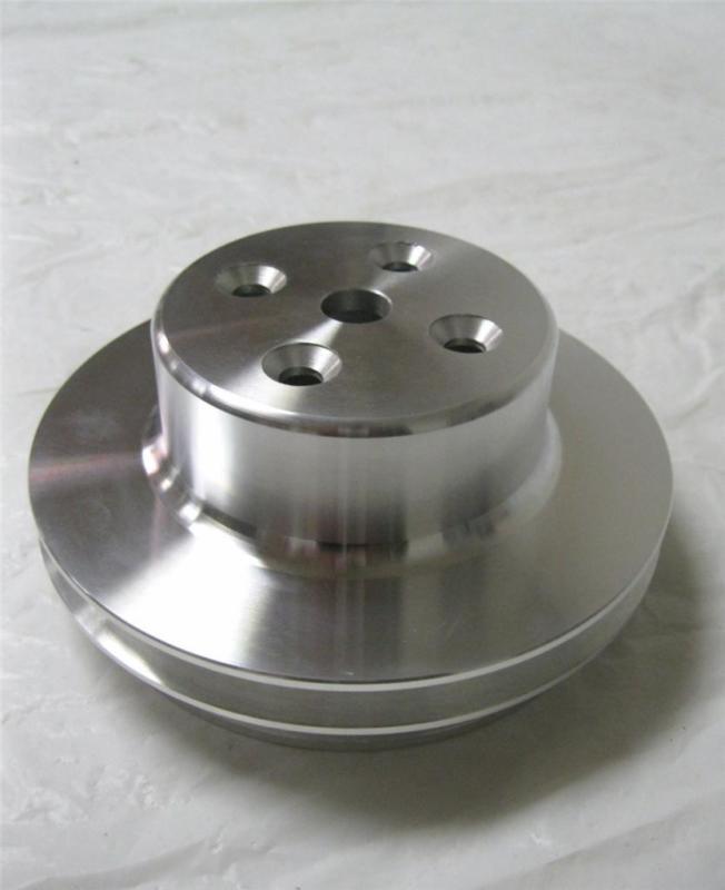 Precisoin CNC Machining Milling Custom Stainless Steel Aluminum 2 Double Groove Upper Water Pump Cover Pulley
