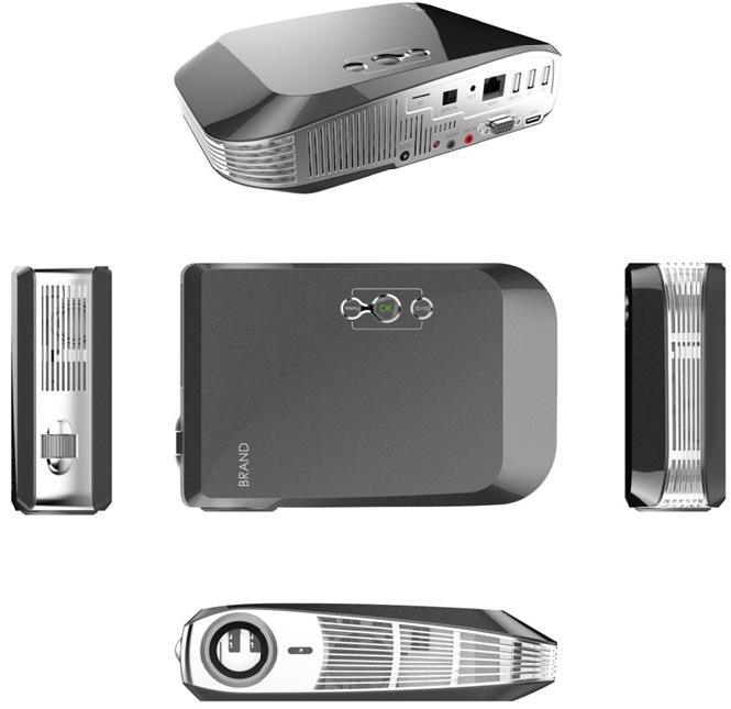 HD Mini Home Theater Projector Portable LED Data Show Projector Support 1080P