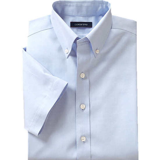 Button Down Blue Color Short Sleeve Children's Shirt (WXC003)