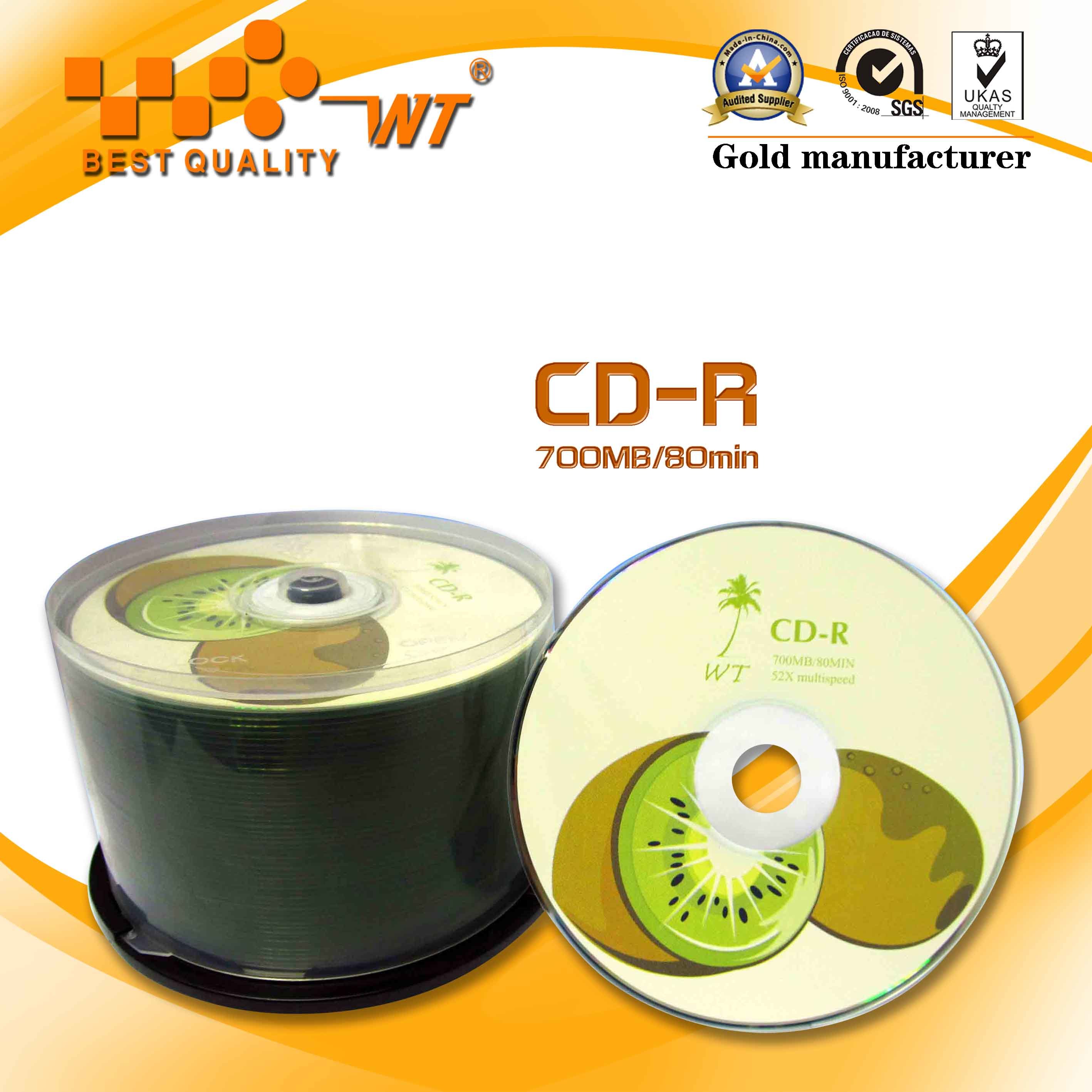 Blank CD-R 52x/700MB/80min (AS-202-CDR)