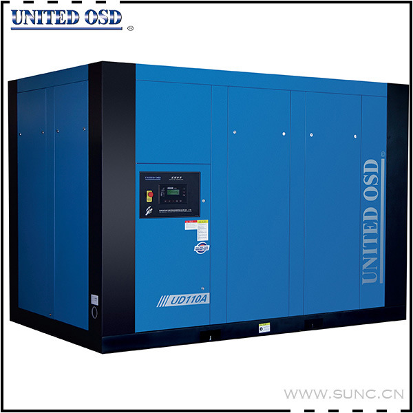 110kw Low Pressure Screw Air Compressor for Textile Industry