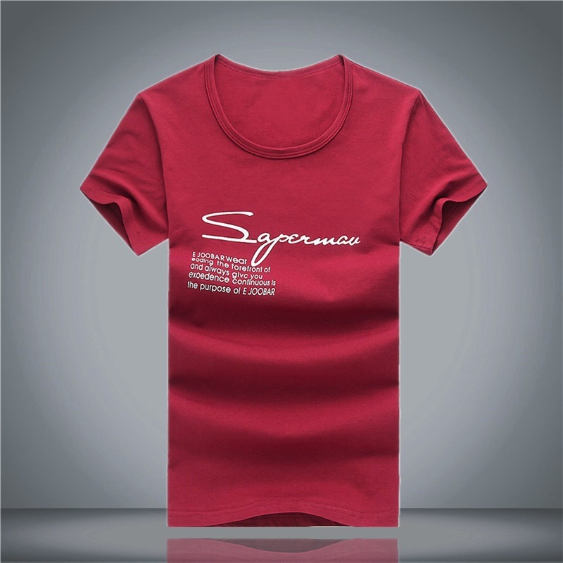 Transfer Printed Red T-Shirt (A253)
