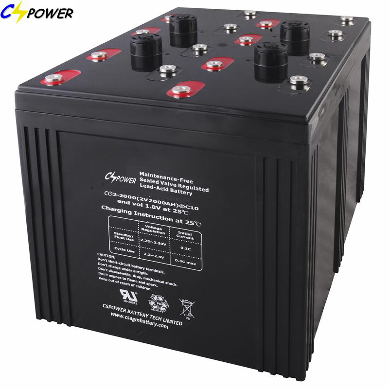 High Durability 2V2500ah Lead Acid AGM Battery for UPS System