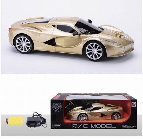 Four Channel Remote Control Racing Car, Golden Limited Edition Racing Car Model