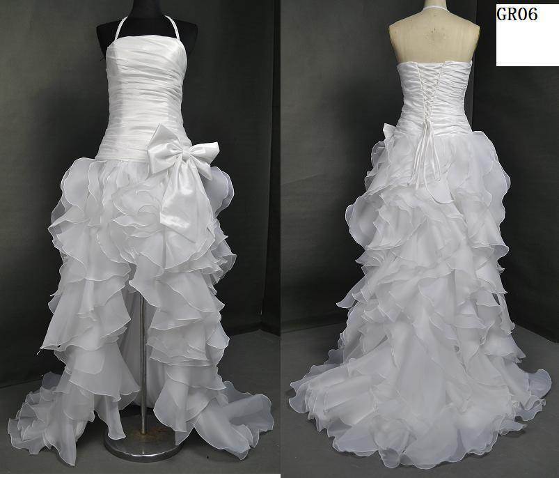 Charming Halter Wave Ruching Evening Dress/Bride Dress/Bride Gown/Party Dress (GR06)