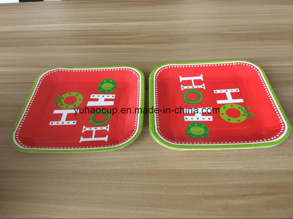 Coloful Disposable Paper Plate, Biodegradable Paper Plates