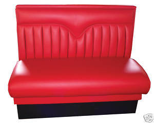 Customized Single Side Red Booth Seating for Cafe/Restaurant (9052)